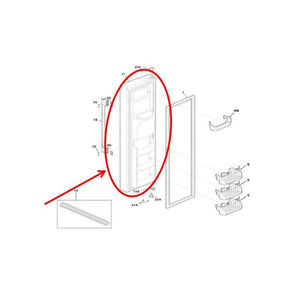 FRIGIDAIRE 807460022 FREEZER DOOR (genuine oem part)