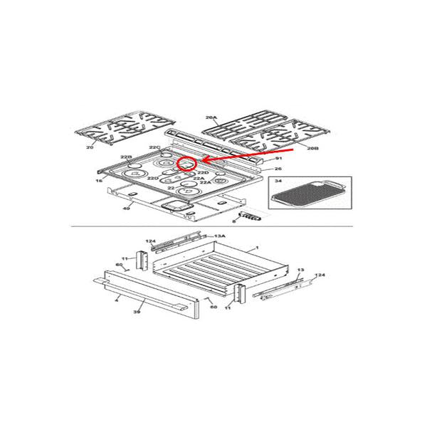 FRIGIDAIRE 808851601 CAP (genuine oem part) - Parts Solution Group