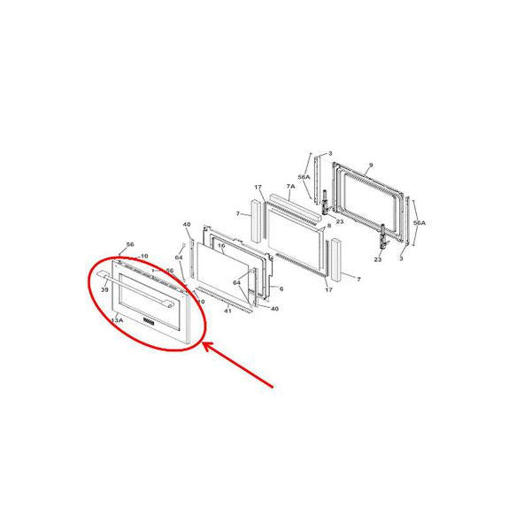 FRIGIDAIRE 808950027 OVEN DOOR ASSEMBLY (genuine oem part) - Parts Solution Group