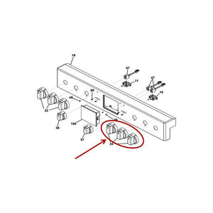 FRIGIDAIRE 809137801 KNOB (genuine oem part)