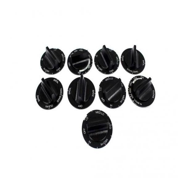 WHIRLPOOL 814362 RANGE KNOB KIT - PACKAGE OF 9 (GENUINE OEM PART) - Parts Solution Group