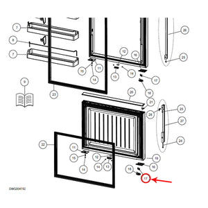 FISHER & PAYKEL 814537 DOOR STOP ASSEMBLY (GENUINE OEM PART)
