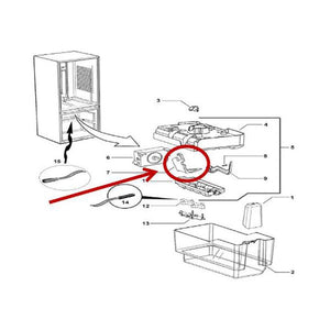 FISHER & PAYKEL 836912 LEVER BIN DETECT (GENUINE OEM PART)