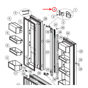 FISHER & PAYKEL 837014 PIN FLAPPER TOP (GENUINE OEM PART)