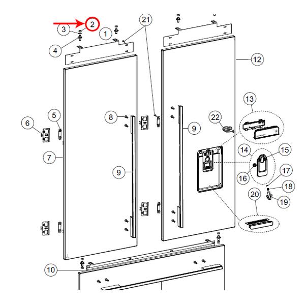 FISHER &amp; PAYKEL 838158P NUT M8 HEX MS ZP KIT (genuine oem part) - Parts Solution Group