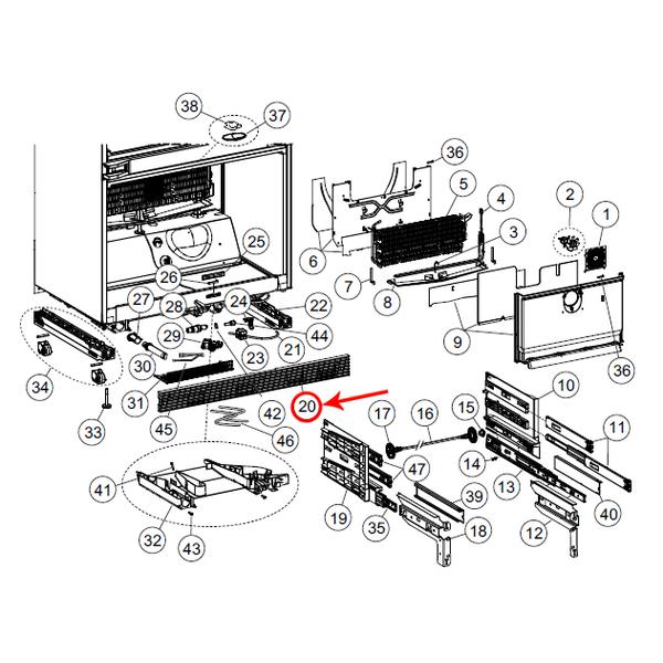 FISHER &amp; PAYKEL 839231 GRILLE KICKSTRIP (genuine oem part) - Parts Solution Group