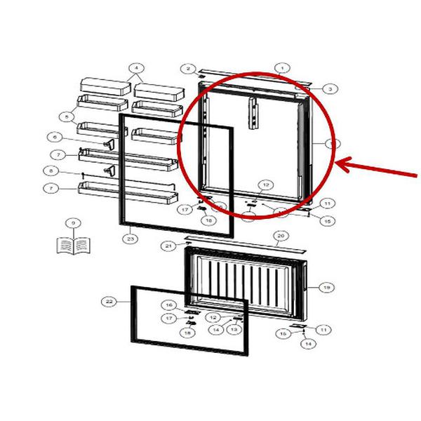 FISHER &amp; PAYKEL 842058P DOOR PC 790X1052.5 (genuine oem part) - Parts Solution Group