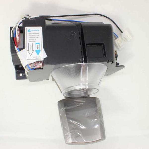 SAMSUNG DA97-07361A REFRIGERATOR DISPENSER ICE CHUTE DOOR AND FUNNEL ASSEMBLY (genuine oem part) - Parts Solution Group