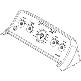 GE APPLIANCE WH42X28260 BACKSPLASH ASM KIT (GENUINE OEM PART)