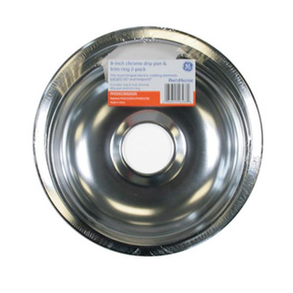 GE APPLIANCE PM32X13002GDS 8&quot; AO CHROME PAN W/RING COMBO PK &quot; (GENUINE OEM PART) - Parts Solution Group