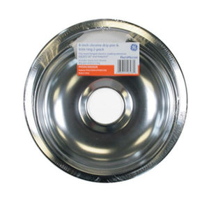 GE APPLIANCE PM32X13002GDS 8-INCH AO CHROME PAN W/RING COMBO PK (GENUINE OEM PART)
