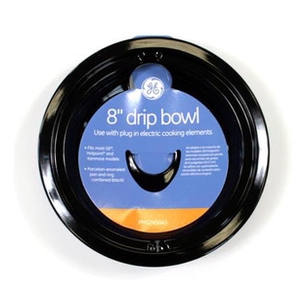 GE APPLIANCE PM32X5043 RANGE 8-IN DRIP BOWL PORCELAIN (BLACK) (GENUINE OEM PART) - Parts Solution Group