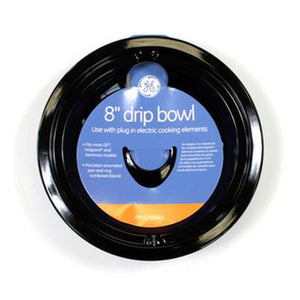 GE APPLIANCE PM32X5043 RANGE 8-IN DRIP BOWL PORCELAIN (BLACK) (GENUINE OEM PART)