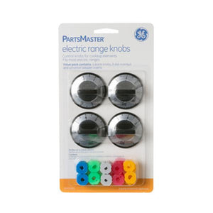 GE APPLIANCE PM3X84DS RANGE BURNER KNOBS (SET OF 4) (GENUINE OEM PART)