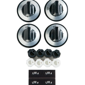 GE APPLIANCE PM3X88 BURNER KNOB KIT (genuine oem part)