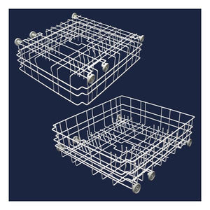 WHIRLPOOL W10139223 DISHWASHER LOWER RACK ASSEMBLY (GENUINE OEM PART)