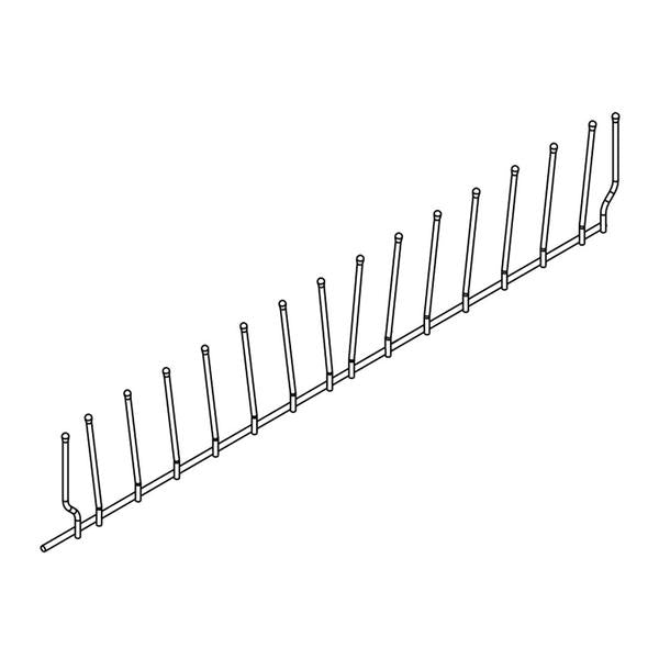 WHIRLPOOL W10194862 DISHWASHER FOLDDOWN TINE ROW (GENUINE OEM PART) - Parts Solution Group