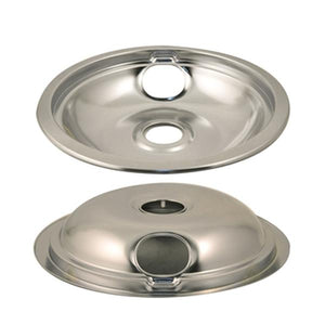 WHIRLPOOL W10196406RW 6-IN CHROME DRIP PAN (GENUINE OEM PART)