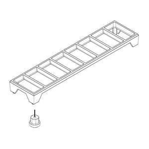 WHIRLPOOL W10221299 ASSY FILLER GRATE (GENUINE OEM PART)