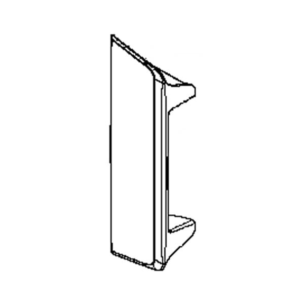 WHIRLPOOL W10272398 DRYER DOOR HANDLE (GENUINE OEM PART)