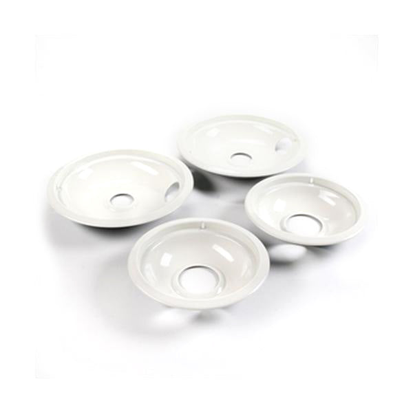 WHIRLPOOL W10288050 RANGE DRIP PAN SET (BISQUE) (GENUINE OEM PART) - Parts Solution Group