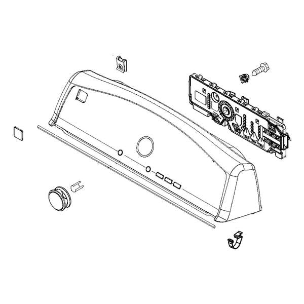 WHIRLPOOL W10293786 DRYER CONTROL PANEL (GENUINE OEM PART) - Parts Solution Group