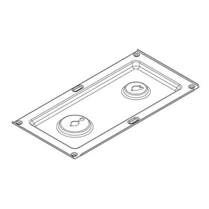 WHIRLPOOL W10352966 COOKTOP MAIN TOP CENTER (BLACK) (GENUINE OEM PART)