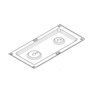 WHIRLPOOL W10352967 RANGE MAIN TOP RIGHT (BLACK) (GENUINE OEM PART)