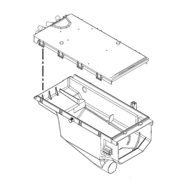 WHIRLPOOL W10364594 WASHER DISPENSER DRAWER HOUSING (GENUINE OEM PART) - Parts Solution Group