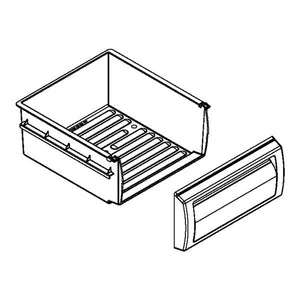 WHIRLPOOL W10407625 REFRIGERATOR CRISPER PAN (GENUINE OEM PART)