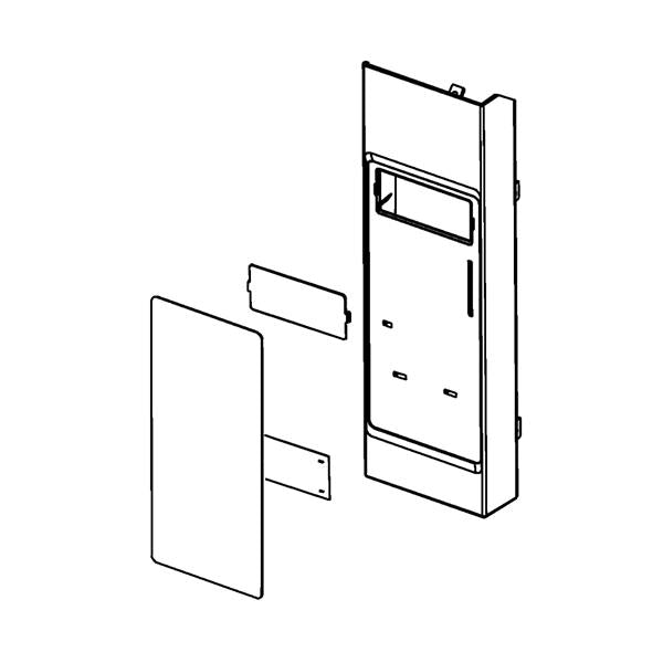 WHIRLPOOL W10468661 MICROWAVE CONTROL PANEL ASSEMBLY (BLACK) (GENUINE OEM PART)