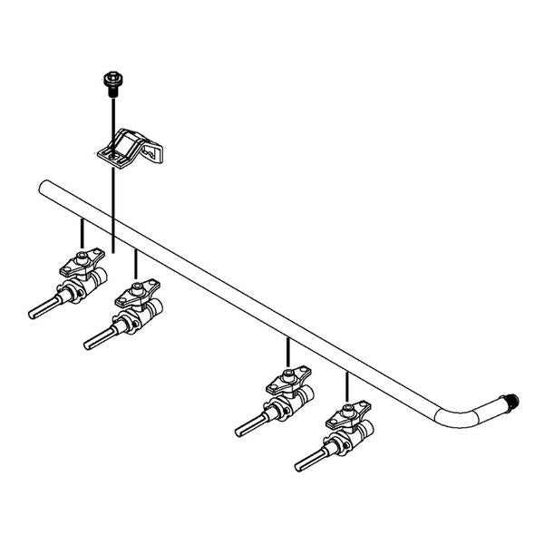 WHIRLPOOL W10512763 RANGE SURFACE BURNER MANIFOLD ASSEMBLY (GENUINE OEM PART) - Parts Solution Group