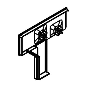 WHIRLPOOL W10555937 RANGE CONTROL PANEL END CAP LEFT (STAINLESS) (GENUINE OEM PART)