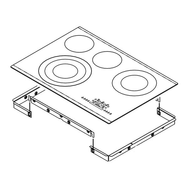 WHIRLPOOL W10566736 COOKTOP MAIN TOP (STAINLESS) (GENUINE OEM PART) - Parts Solution Group