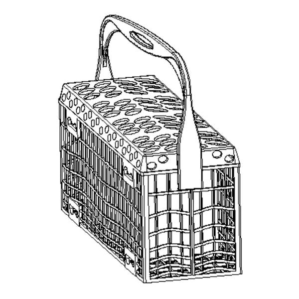 WHIRLPOOL W10567655 DISHWASHER SILVERWARE BASKET (GENUINE OEM PART) - Parts Solution Group