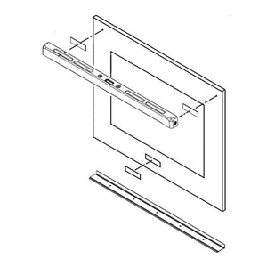 WHIRLPOOL W10582012 GLASS-DOOR (GENUINE OEM PART)