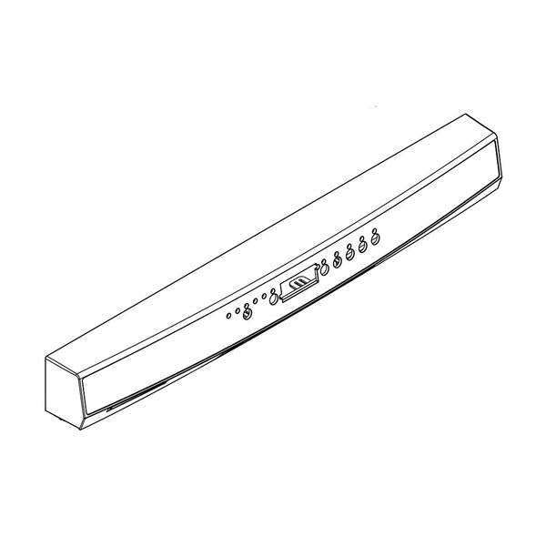WHIRLPOOL W10605165 DISHWASHER CONTROL PANEL ASSEMBLY (WHITE) (GENUINE OEM PART) - Parts Solution Group