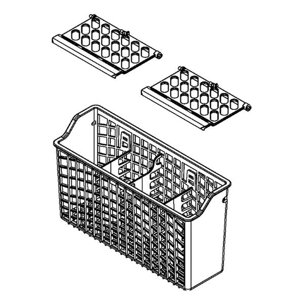 WHIRLPOOL W10620335 DISHWASHER SILVERWARE BASKET ASSEMBLY (GENUINE OEM PART) - Parts Solution Group