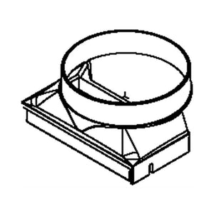 WHIRLPOOL W10642096 RANGE DOWNDRAFT VENT TRANSITION (GENUINE OEM PART)