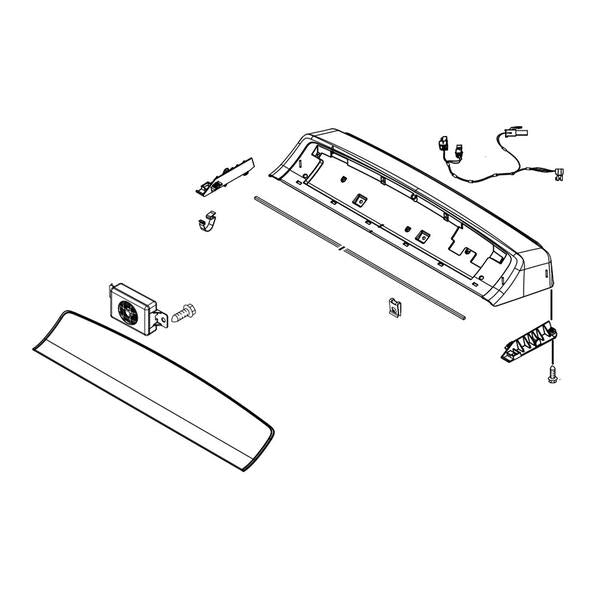 WHIRLPOOL W10642098 DRYER CONTROL PANEL ASSEMBLY (WHITE) (GENUINE OEM PART) - Parts Solution Group