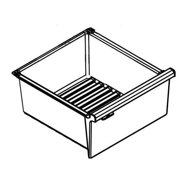 WHIRLPOOL W10643316 REFRIGERATOR CRISPER DRAWER (GENUINE OEM PART) - Parts Solution Group