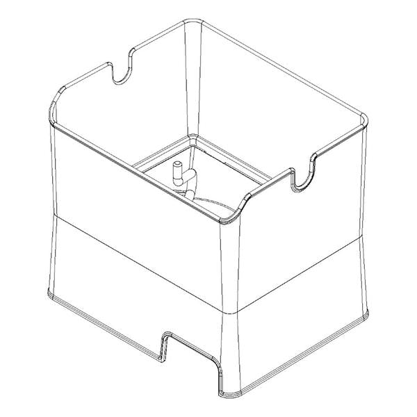 WHIRLPOOL W10670888 REFRIGERATOR ICE CONTAINER ASSEMBLY (GENUINE OEM PART) - Parts Solution Group