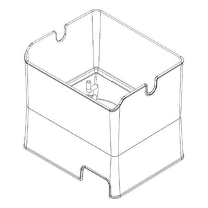 WHIRLPOOL W10670888 REFRIGERATOR ICE CONTAINER ASSEMBLY (GENUINE OEM PART)