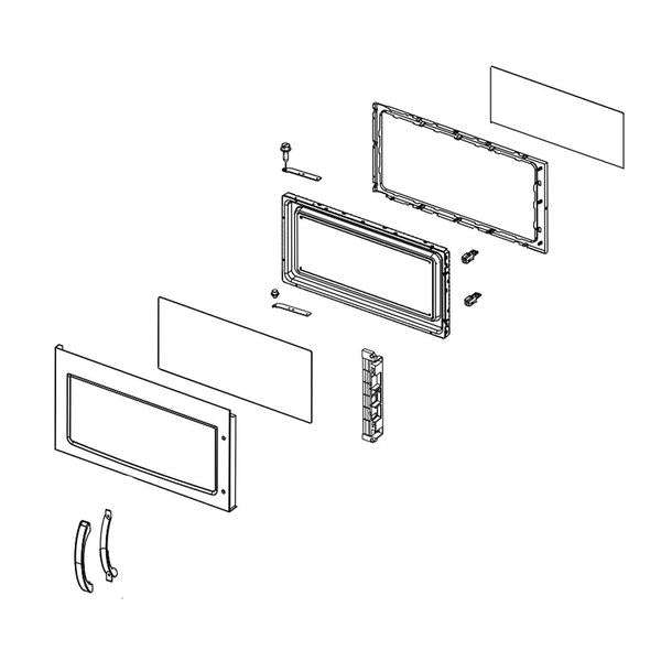 WHIRLPOOL W10686517 DOOR/MW (GENUINE OEM PART) - Parts Solution Group