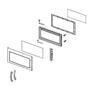 WHIRLPOOL W10686517 DOOR/MW (GENUINE OEM PART)