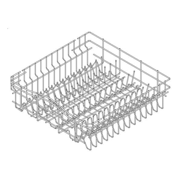 WHIRLPOOL W10728863 DISHWASHER DISHRACK UPPER (GENUINE OEM PART) - Parts Solution Group