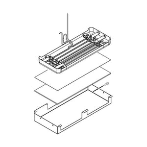 WHIRLPOOL W10735008 REFRIGERATOR DRAIN PAN ASSEMBLY (GENUINE OEM PART)