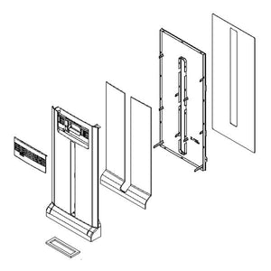 WHIRLPOOL W10749502 REFRIGERATOR AIR DUCT AND COVER ASSEMBLY (GENUINE OEM PART)