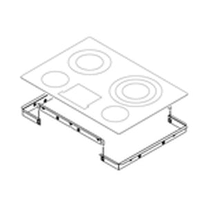 WHIRLPOOL W10749640 FOR IKEA COOKTOP (WHITE) ILLUSTRATION (GENUINE OEM PART)