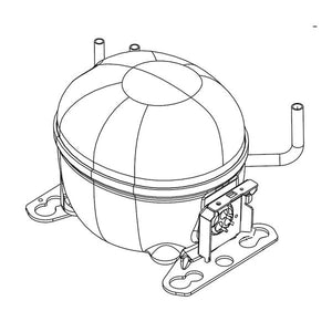 WHIRLPOOL W10750851 REFRIGERATOR COMPRESSOR (GENUINE OEM PART)